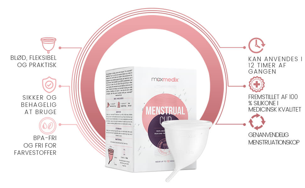 Køb Menstruationskop, str. s/l | 100% medicinsk | Shytobuy